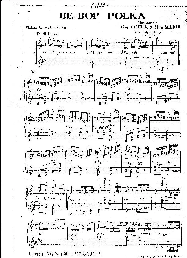 télécharger la partition d'accordéon Be Bop Polka (Arrangement : Ralph Hedges) au format PDF