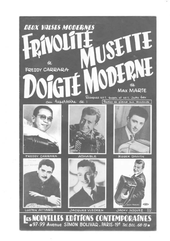 télécharger la partition d'accordéon Doigté Moderne (Valse Musette) au format PDF