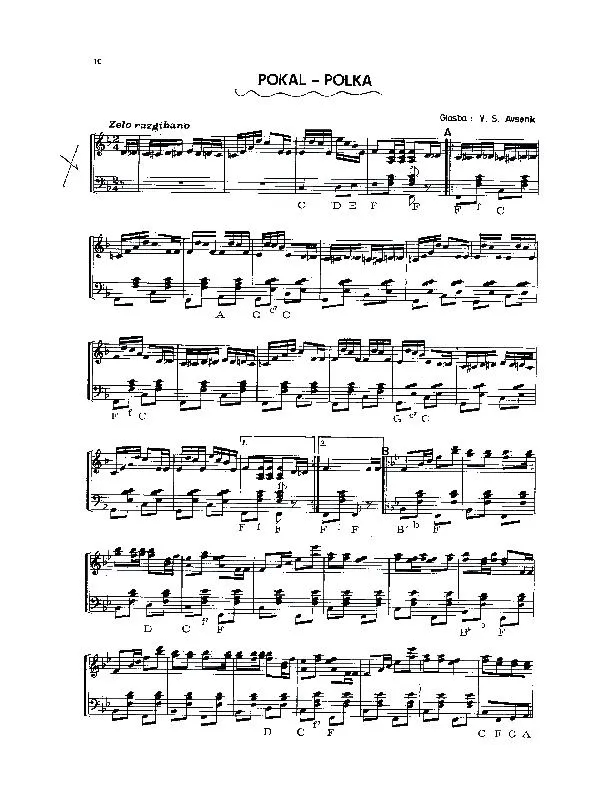 télécharger la partition d'accordéon Pokal Polka au format PDF