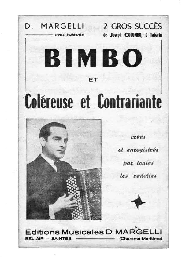 télécharger la partition d'accordéon Bimbo (Paso Doble) au format PDF