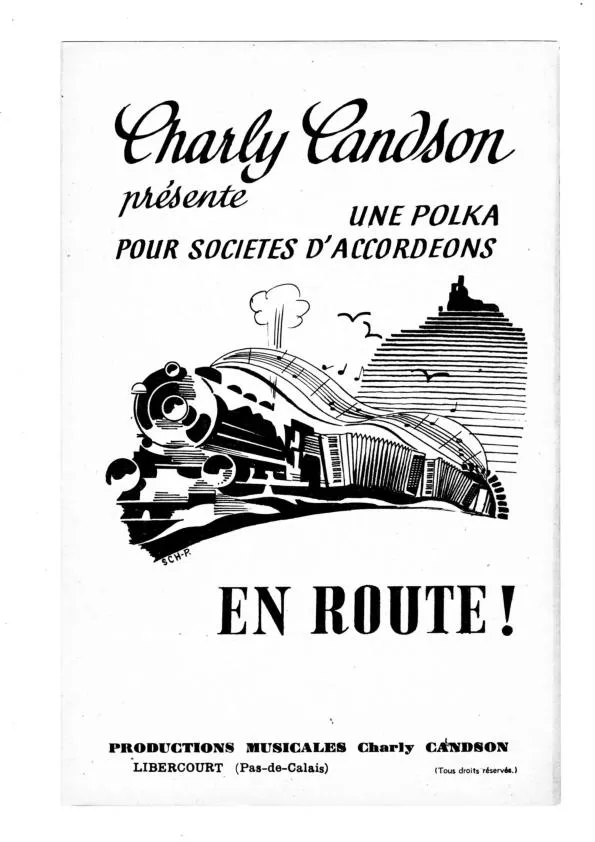 télécharger la partition d'accordéon En route (Polka pour 1 ou 2 ou 3 Accordéons) au format PDF