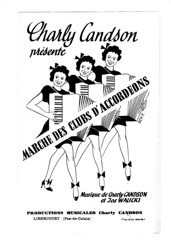 télécharger la partition d'accordéon Marche des clubs d'Accordéons (2 ou 3 Accordéons) au format PDF