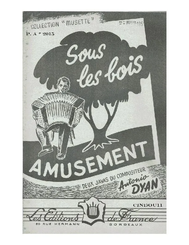 télécharger la partition d'accordéon Amusement (Orchestration) (Java) au format PDF