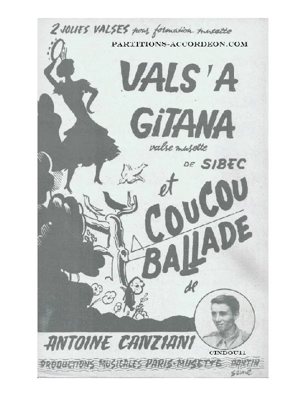 télécharger la partition d'accordéon Coucou Ballade (Valse Musette) au format PDF