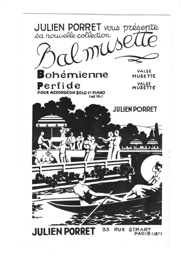 télécharger la partition d'accordéon Bohémienne (Valse Musette) au format PDF