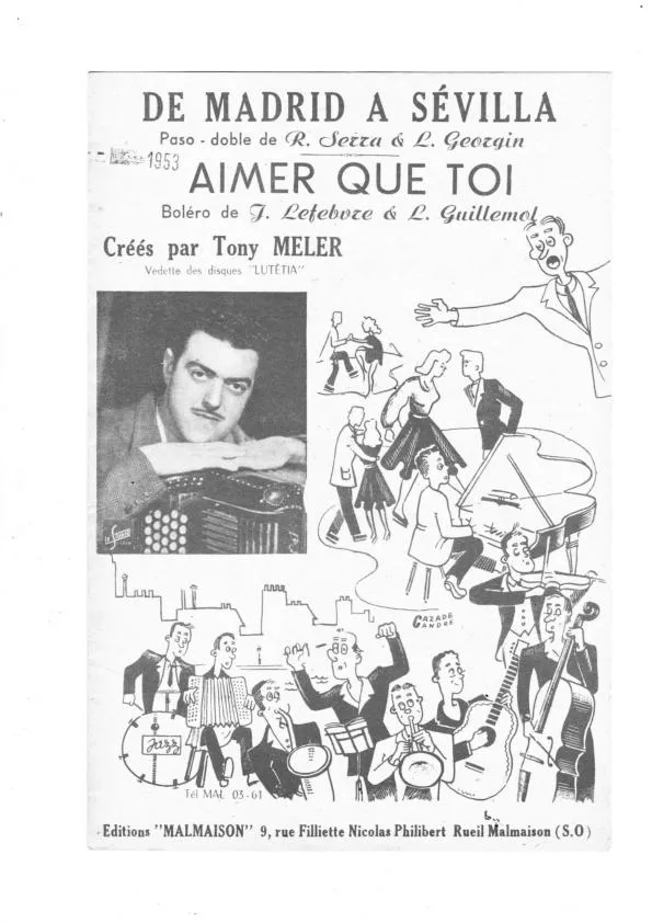 télécharger la partition d'accordéon De Madrid à Sévilla (Orchestration) (Paso Doble) au format PDF
