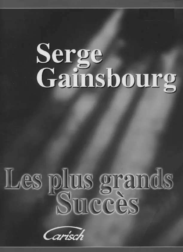 télécharger la partition d'accordéon Serge Gainsbourg : Les plus grands succès (21 titres) au format PDF