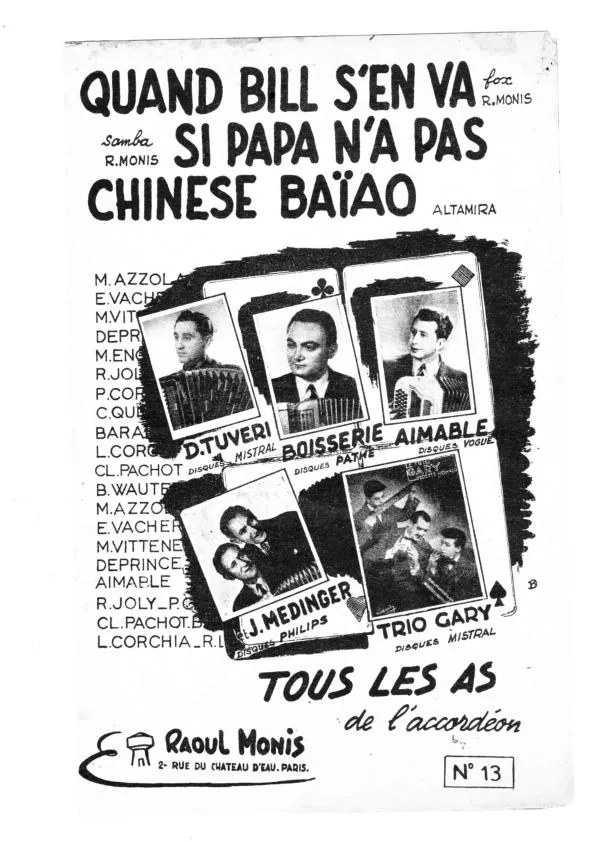 télécharger la partition d'accordéon Chinese Baïao (Orchestration) au format PDF