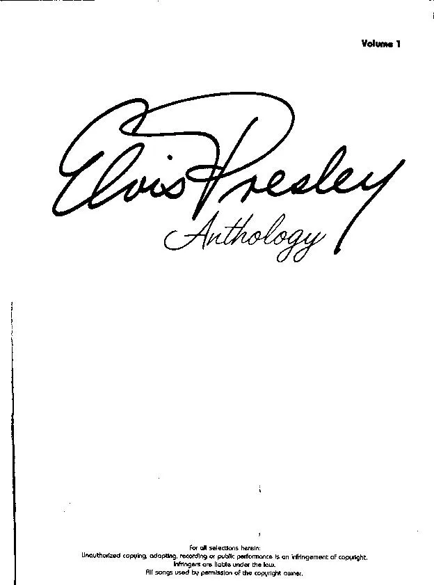 télécharger la partition d'accordéon Elvis Presley : Anthology (Volume 1) (36 titres) au format PDF