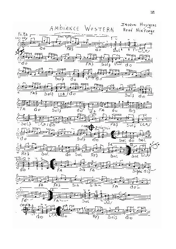 télécharger la partition d'accordéon Ambiance Western (Polka) (Manuscrite) au format PDF