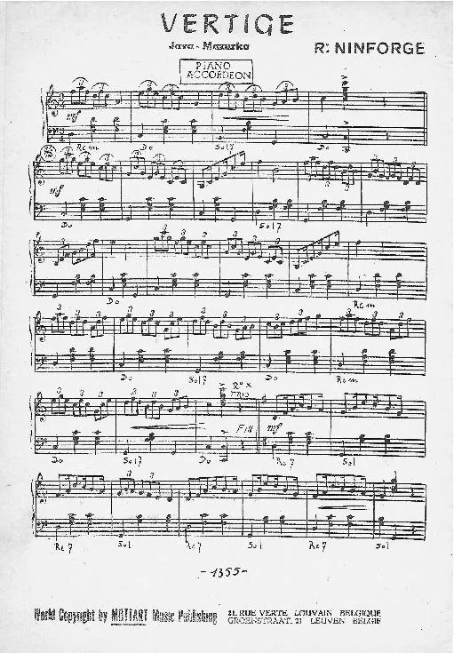 télécharger la partition d'accordéon Vertige (Orchestration) (Java Mazurka) au format PDF