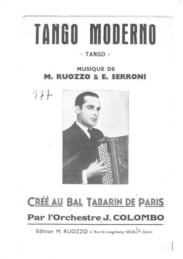 télécharger la partition d'accordéon Tango Moderno (Orchestration) au format PDF