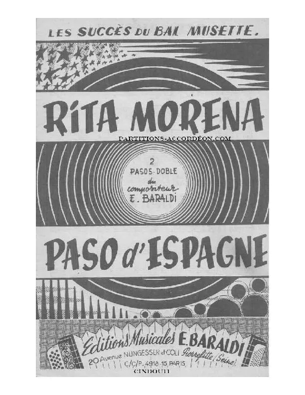 télécharger la partition d'accordéon Rita Morena (Orchestration) (Paso Doble) au format PDF