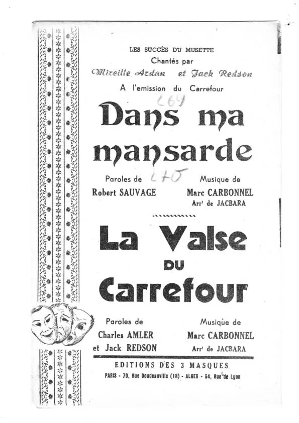 télécharger la partition d'accordéon La valse du carrefour (Arrangement : Jacbara) au format PDF
