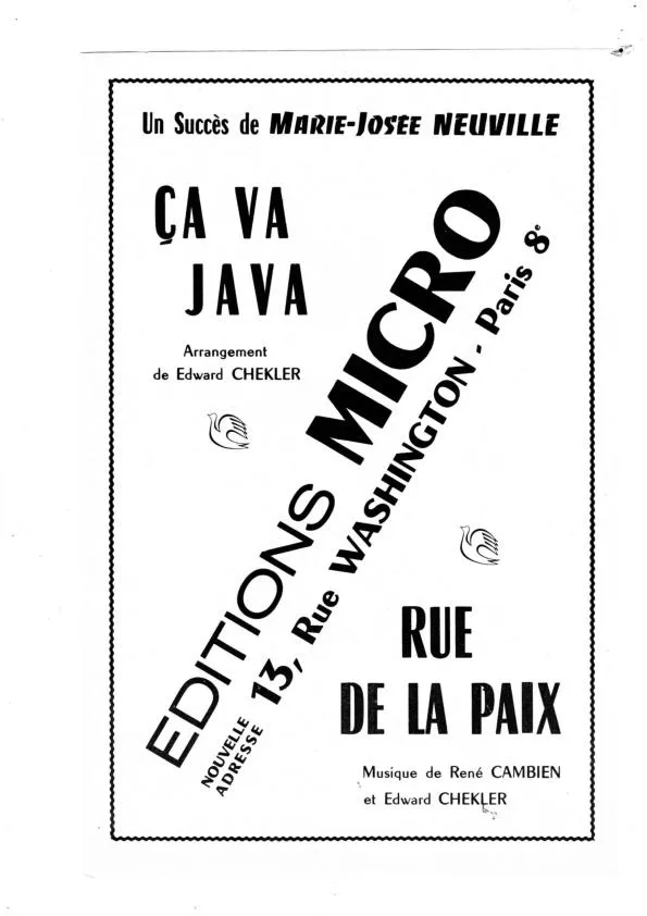télécharger la partition d'accordéon Rue de la paix (Valse) au format PDF