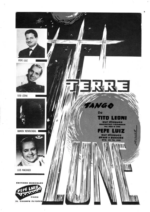 télécharger la partition d'accordéon Terre Lune (Tierra Luna) (1er + 2ème Bandonéon + Orchestration) (Arrangement : Pépé Luiz) (Tango Astral) au format PDF