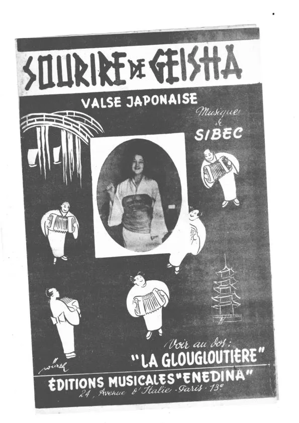 télécharger la partition d'accordéon Sourire de Geisha + La Glougloutière (Valse) au format PDF