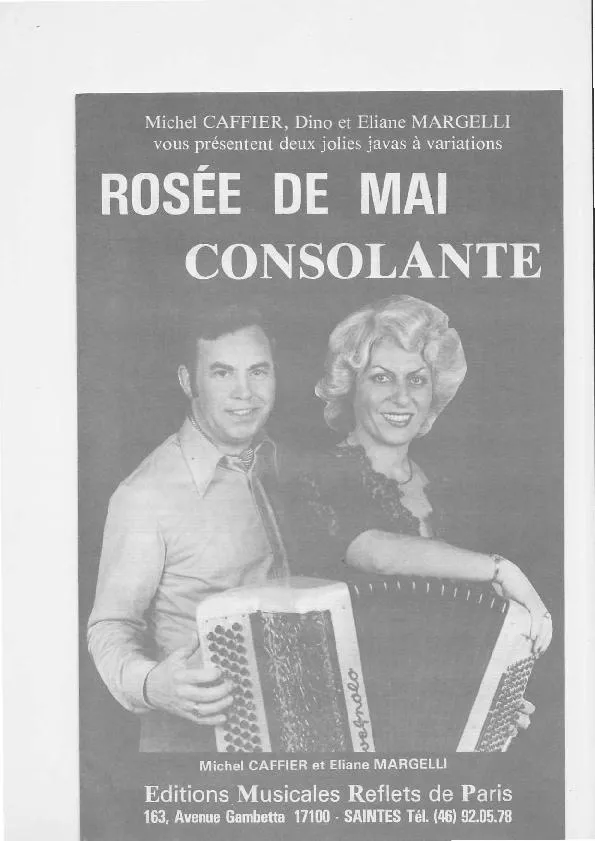 télécharger la partition d'accordéon Consolante + Rosée de mai (Java) au format PDF