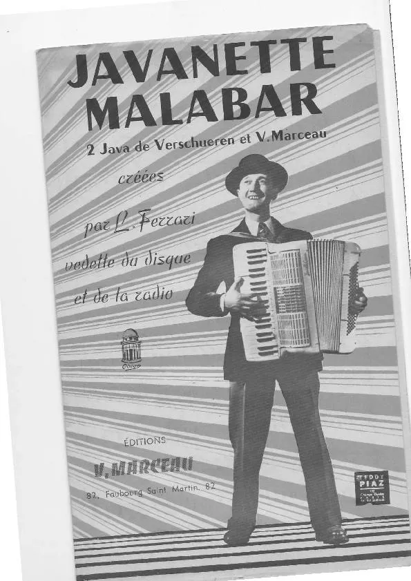 télécharger la partition d'accordéon Javanette (Orchestration) au format PDF