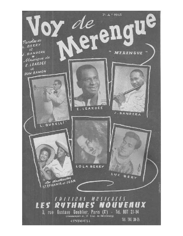 télécharger la partition d'accordéon Voy de Merengue (Orchestration) au format PDF