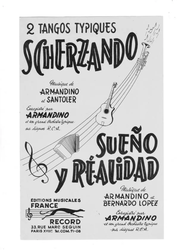télécharger la partition d'accordéon Scherzando (Bandonéon A + B + Orchestration) (Tango Typique) au format PDF