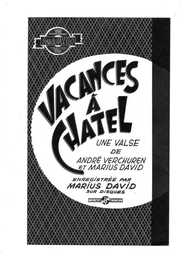 télécharger la partition d'accordéon Vacances à Chatel (Orchestration) (Valse) au format PDF