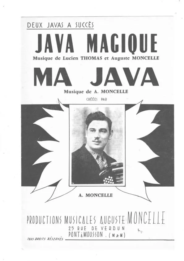 télécharger la partition d'accordéon Java magique + Ma java au format PDF