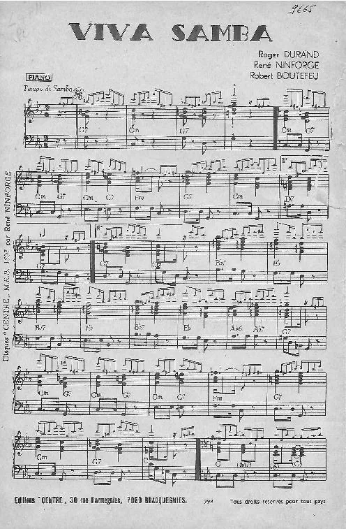 télécharger la partition d'accordéon Viva Samba (Orchestration) au format PDF