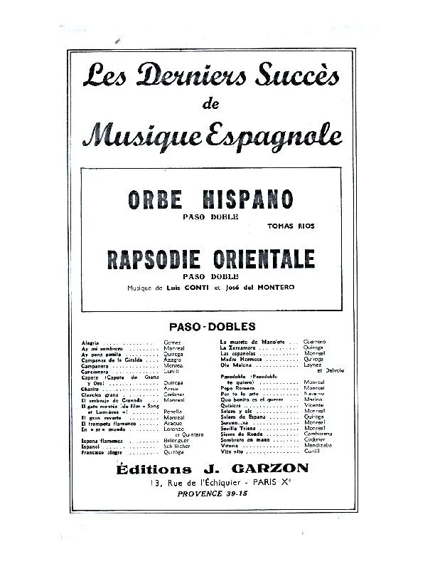 télécharger la partition d'accordéon Rapsodie Orientale (Orchestration Complète) (Paso Doble) au format PDF