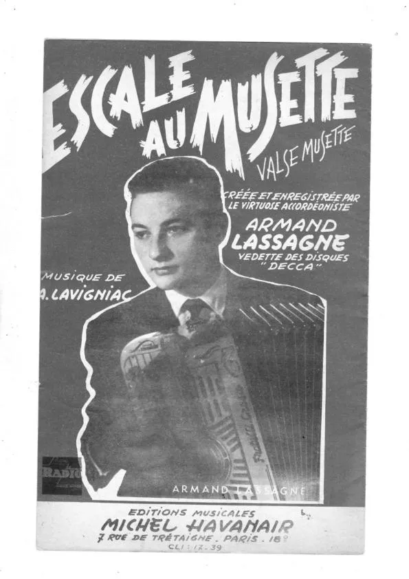 télécharger la partition d'accordéon Escale au musette (Sur les motifs de la chanson de Michel Havanair) (Valse) au format PDF