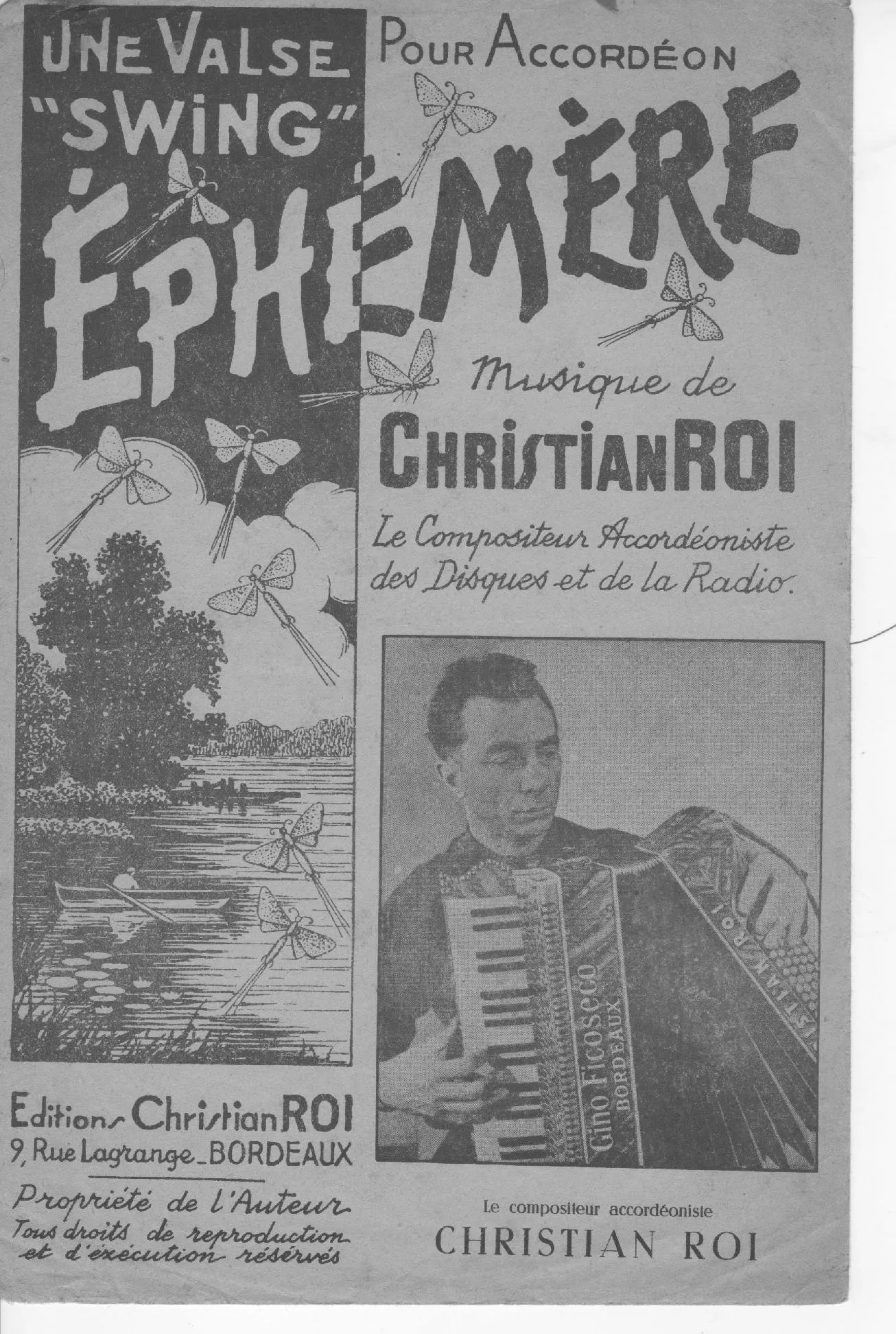 télécharger la partition d'accordéon Ephémère (Valse Swing) au format PDF