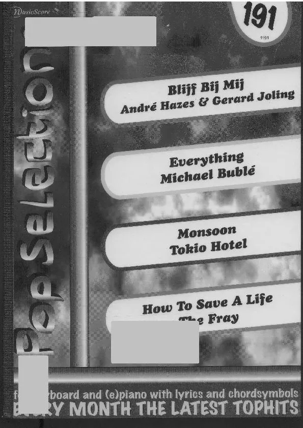 télécharger la partition d'accordéon Pop Sélections (Volume n°191) au format PDF