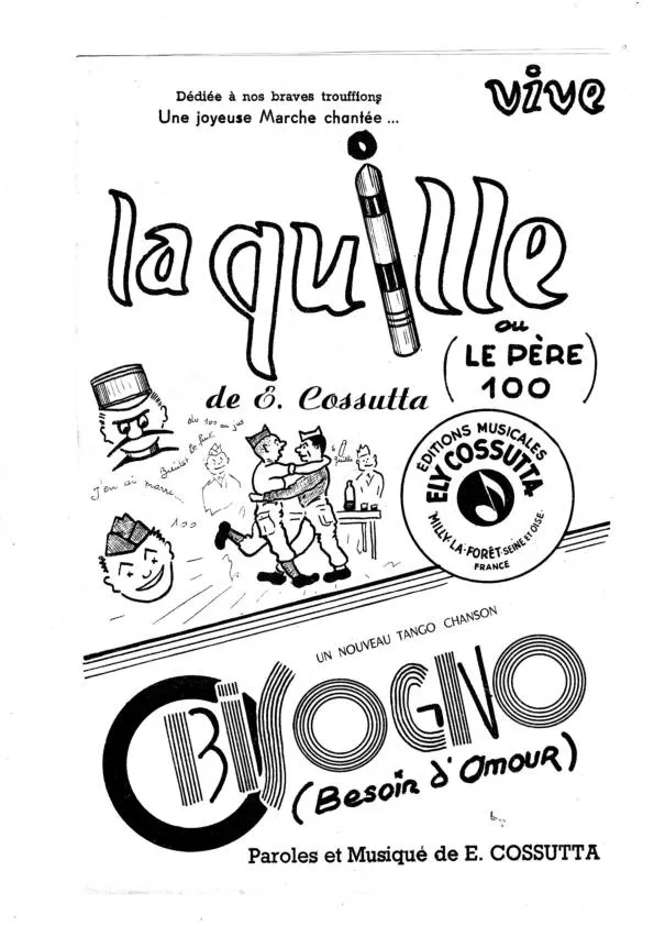 télécharger la partition d'accordéon La Quille (Le père 100) (Marche) au format PDF
