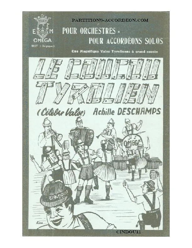 télécharger la partition d'accordéon Le coucou Tyrolien (Orchestration Complète) (Valse) au format PDF