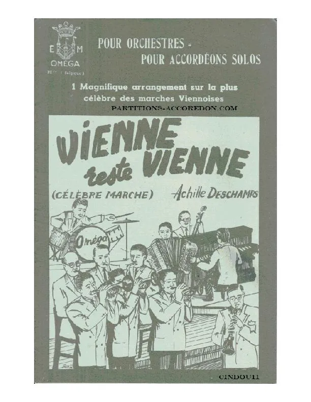 télécharger la partition d'accordéon Vienne reste Vienne (Orchestration Complète) (Marche) au format PDF