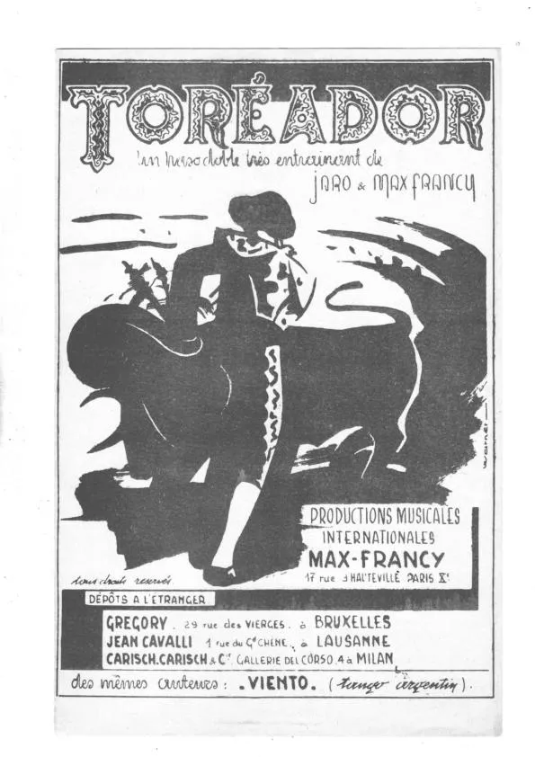 télécharger la partition d'accordéon Toréador (Paso Doble) au format PDF