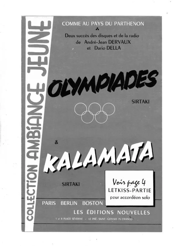 télécharger la partition d'accordéon Kalamata (Orchestration) (Sirtaki) au format PDF