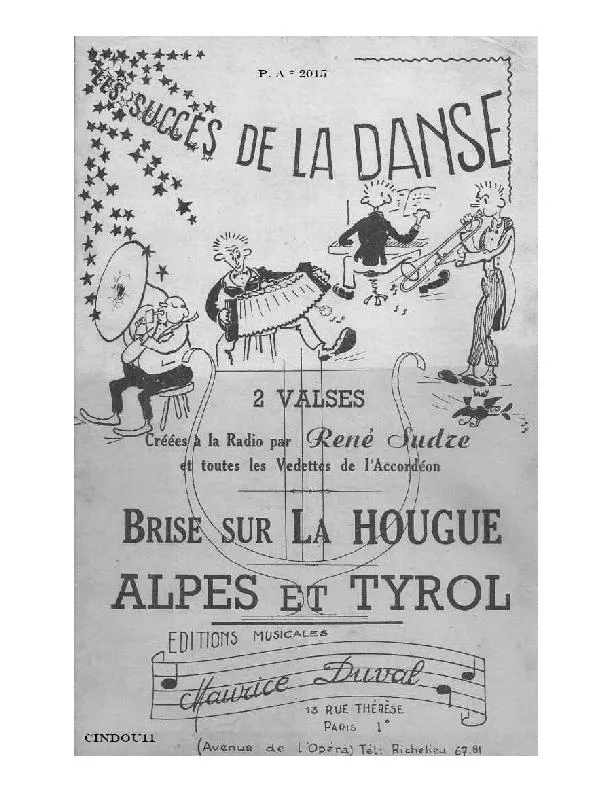 télécharger la partition d'accordéon Brise sur la Hougue (Créée par : René Sudre) (Valse) au format PDF