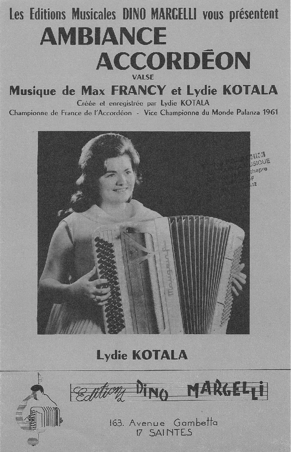 télécharger la partition d'accordéon Ambiance Accordéon (Arrangement : Dino Margelli) (Valse) au format PDF