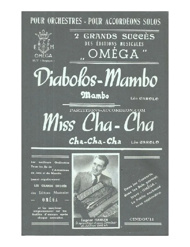télécharger la partition d'accordéon Miss Cha Cha (Orchestration Complète) au format PDF