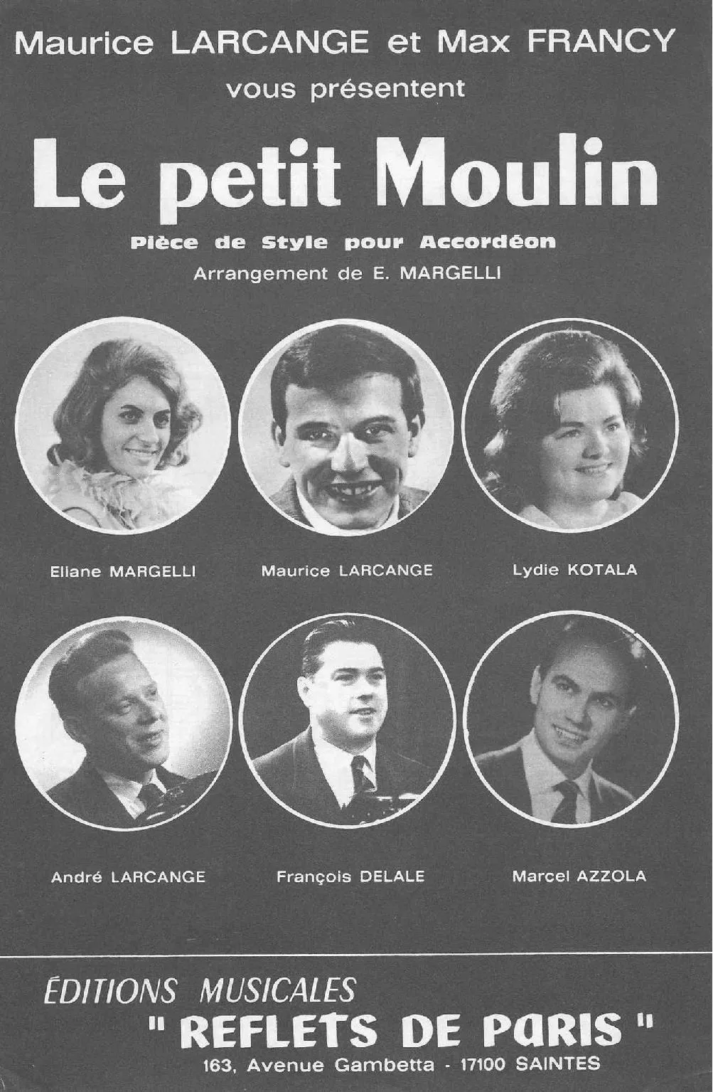 télécharger la partition d'accordéon Le Petit Moulin (Arrangement : Eliane Margelli) au format PDF