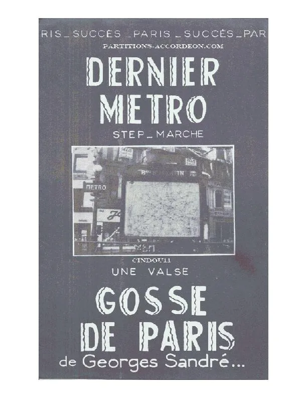 télécharger la partition d'accordéon Gosse de Paris (Orchestration Complète) (Valse) au format PDF