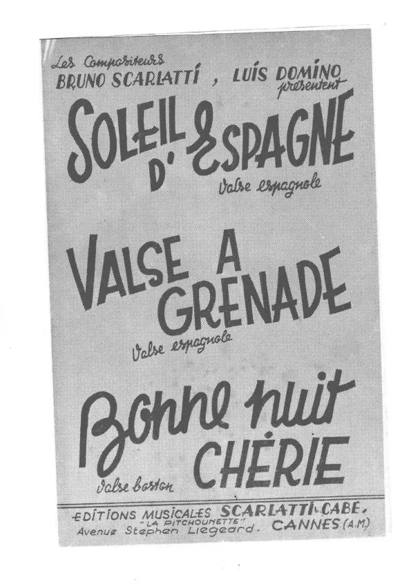 télécharger la partition d'accordéon Soleil d'Espagne (Orchestration) + Bonne nuit Chérie (Valse) au format PDF