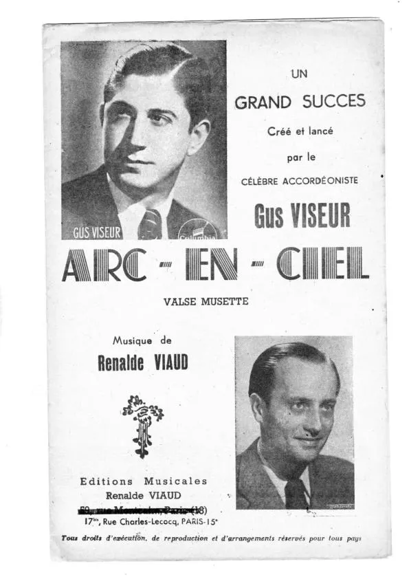 télécharger la partition d'accordéon Arc en ciel (Valse) au format PDF
