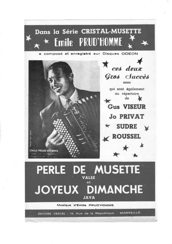 télécharger la partition d'accordéon Perle de musette (Valse) au format PDF