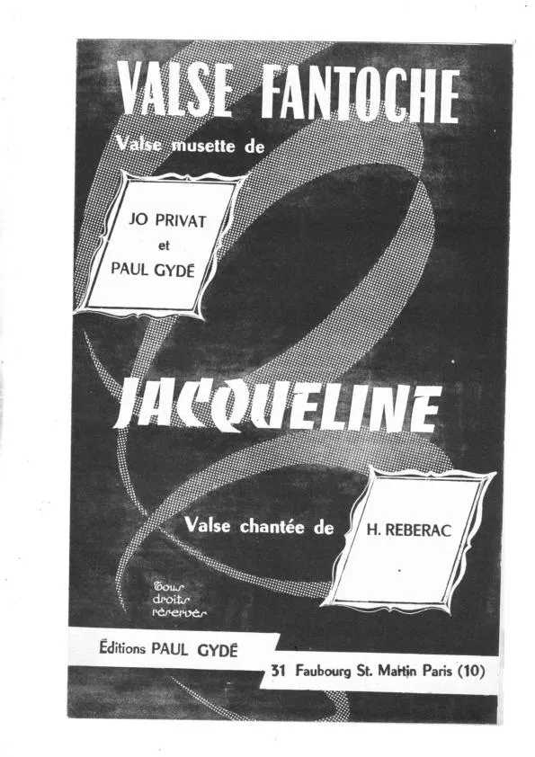 télécharger la partition d'accordéon Valse Fantoche au format PDF