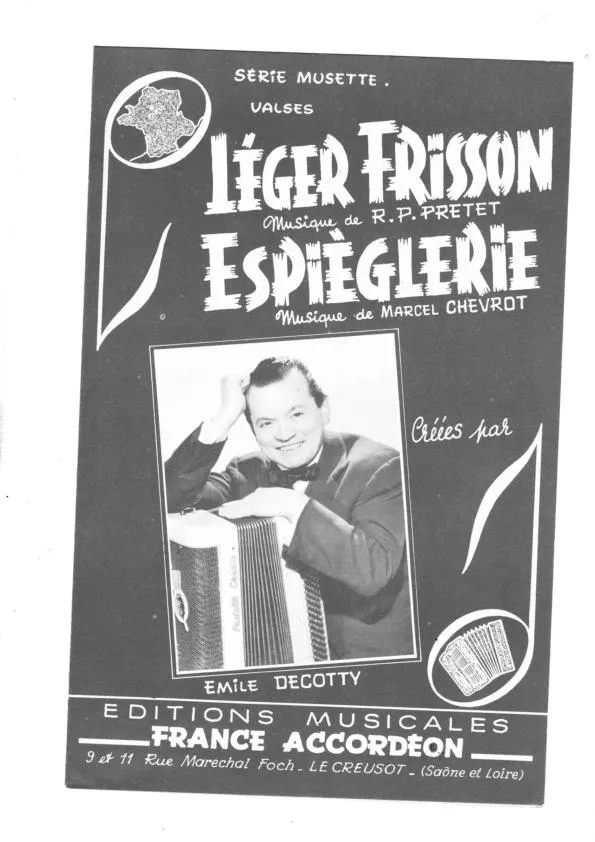 télécharger la partition d'accordéon Espièglerie (Valse) au format PDF