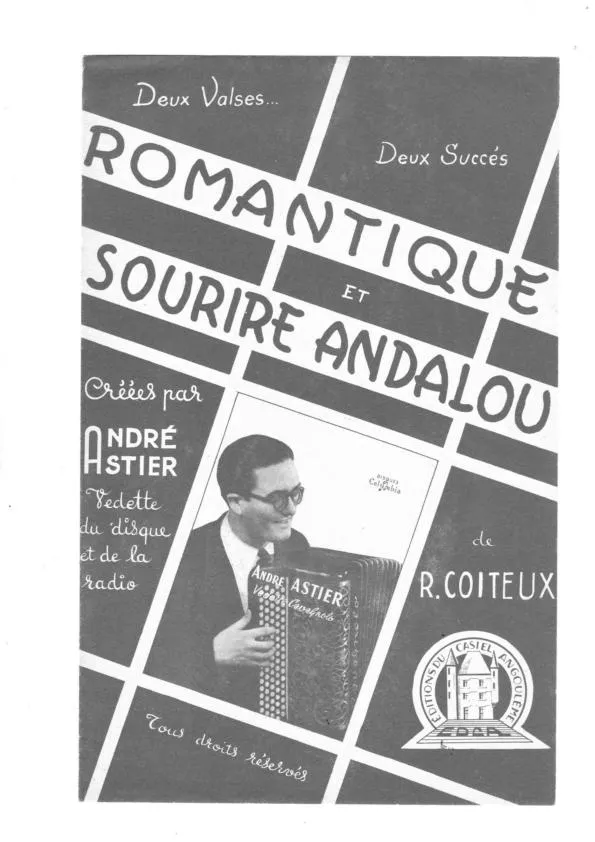 télécharger la partition d'accordéon Romantique + Sourire Andalou + Reconnaissante (Valse) au format PDF