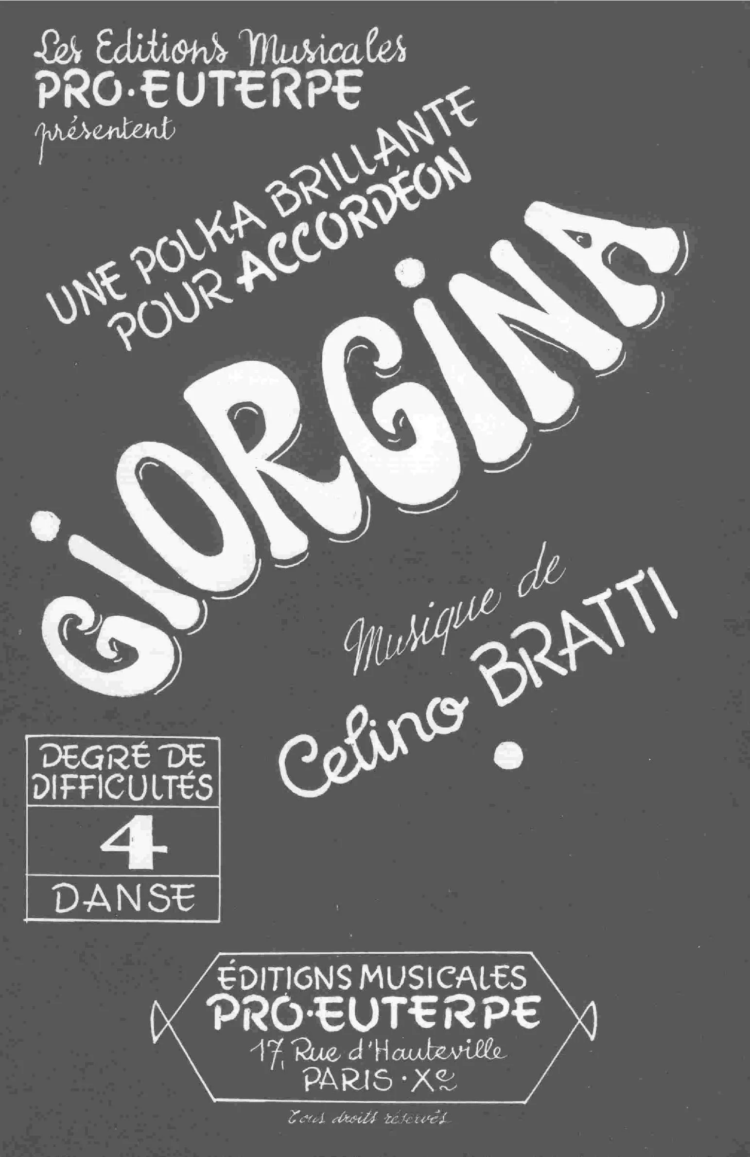 télécharger la partition d'accordéon Giorgina (Polka) au format PDF