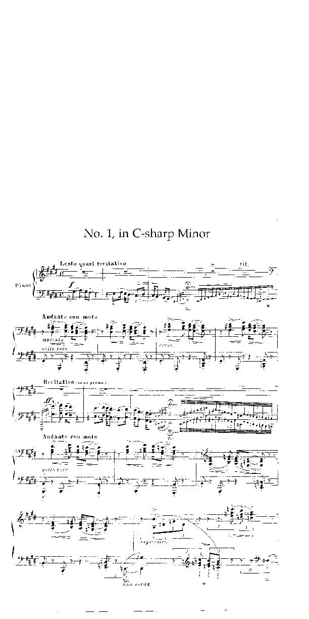 télécharger la partition d'accordéon Rhapsodie N°1 in C-sharp Minor au format PDF